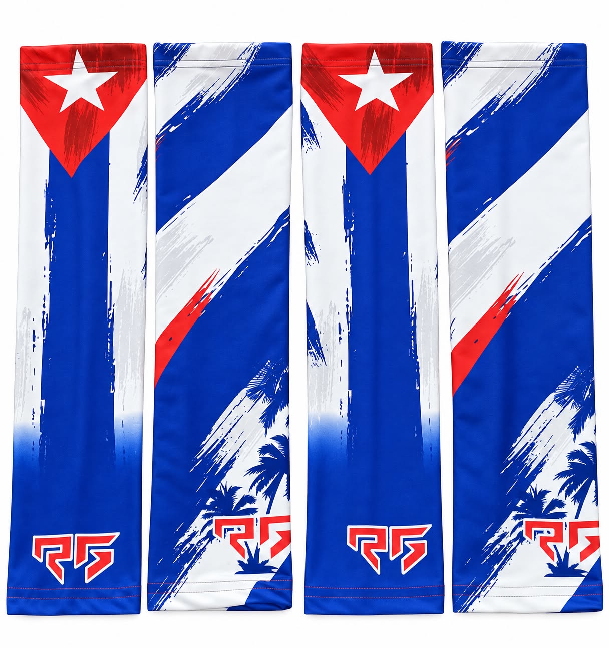 Mangas deportivas personalizadas con colores y nombre del jugador