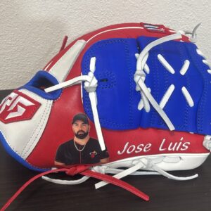Guante de pitcher de bandera da Cuba con fotografia